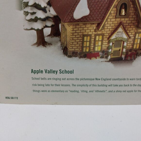 Dept 56 Apple Valley School New England Village #56172 1996-2008 - Picture 3 of 15